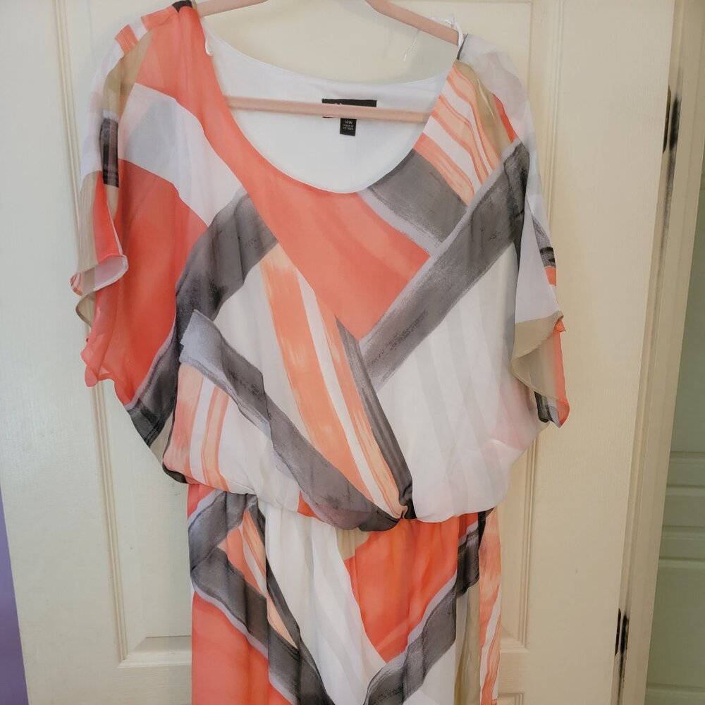 Colorblocked Dress Size 14w